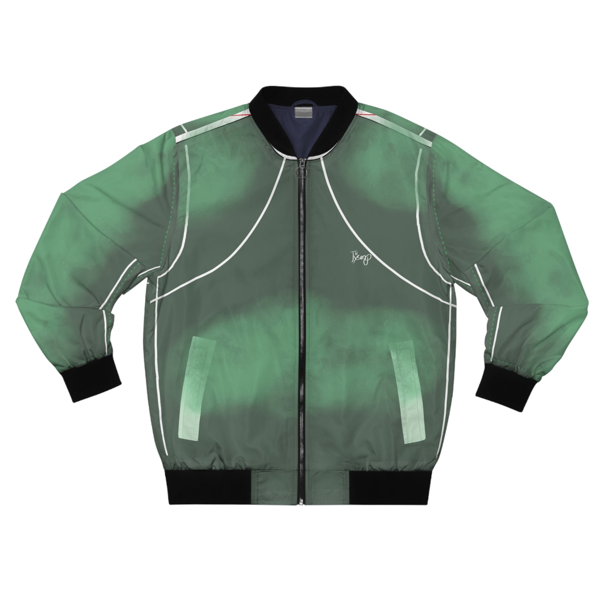 Tÿsmp Green Aurora Bomber Jacket